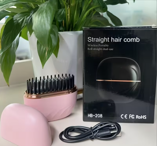 Portable Hair Straightener Brush